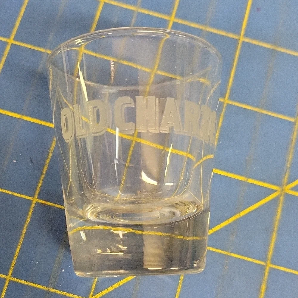 Old Charter Etched Shot 2.5 Glass
